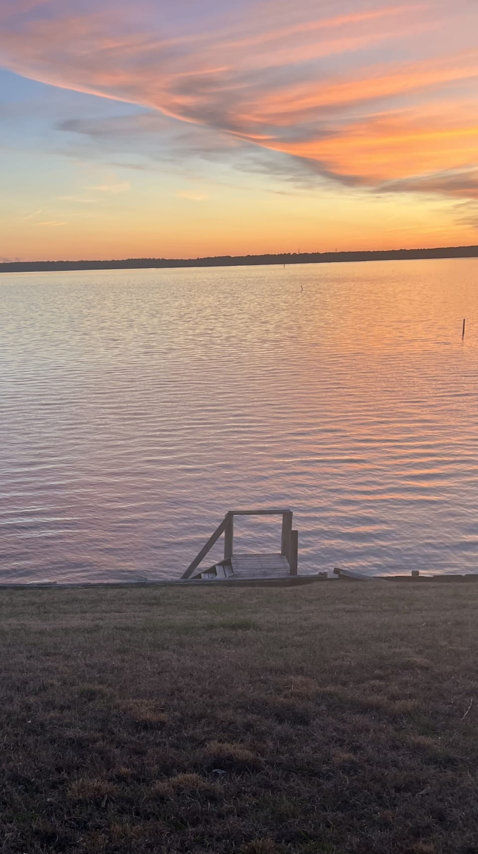 Steps no pier. If you see a pier it’s the neighbors and not our property 