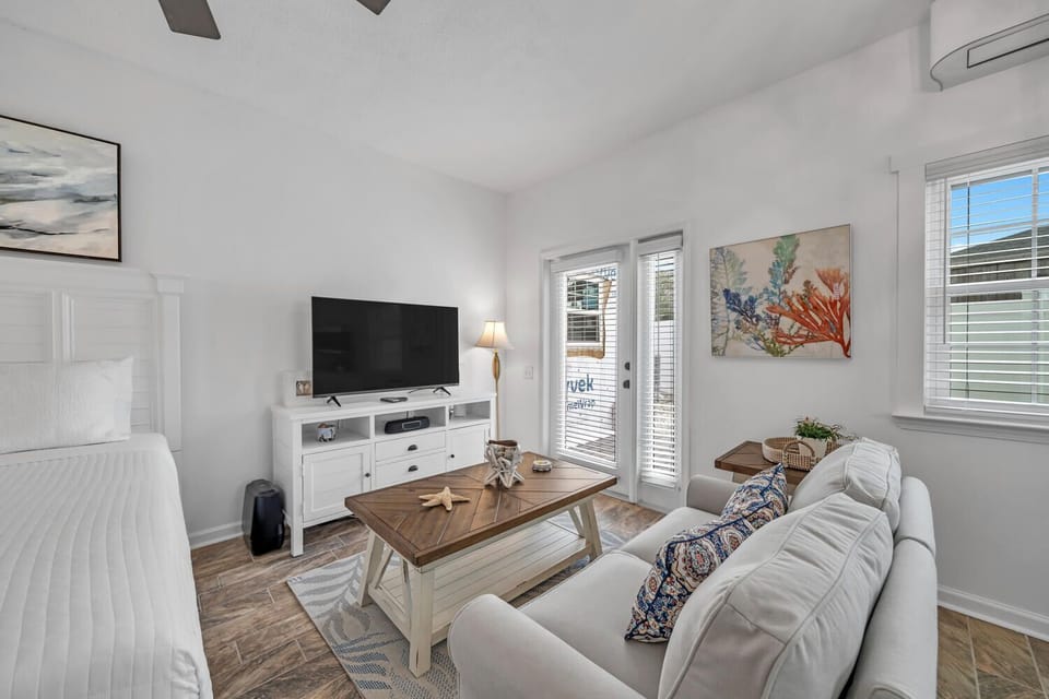 Sitting Area with SMART TV and Patio for Relaxation and Outdoor Dining