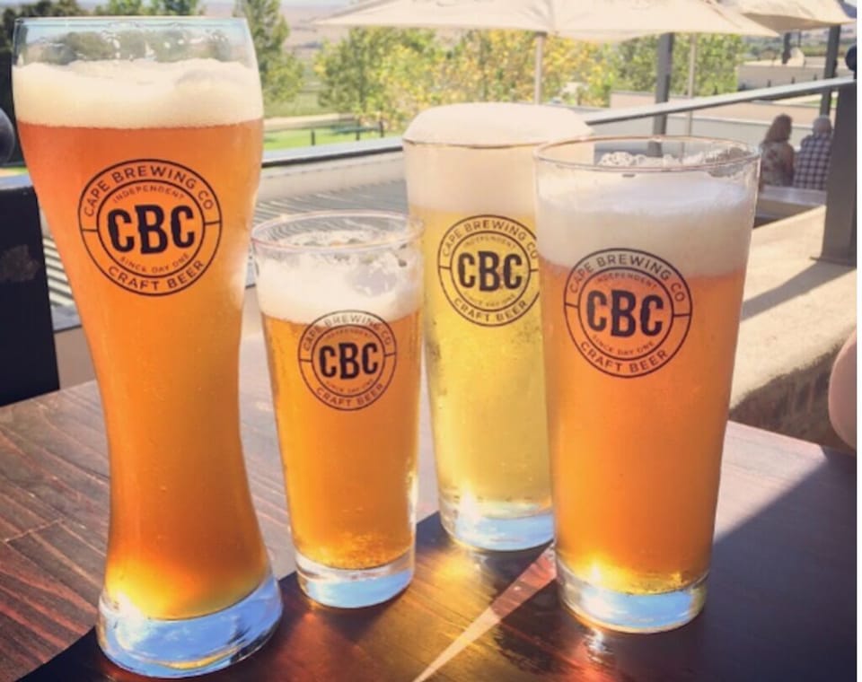 Beer at the estate club house