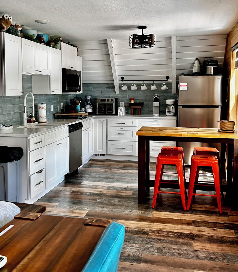 Fully stocked kitchen