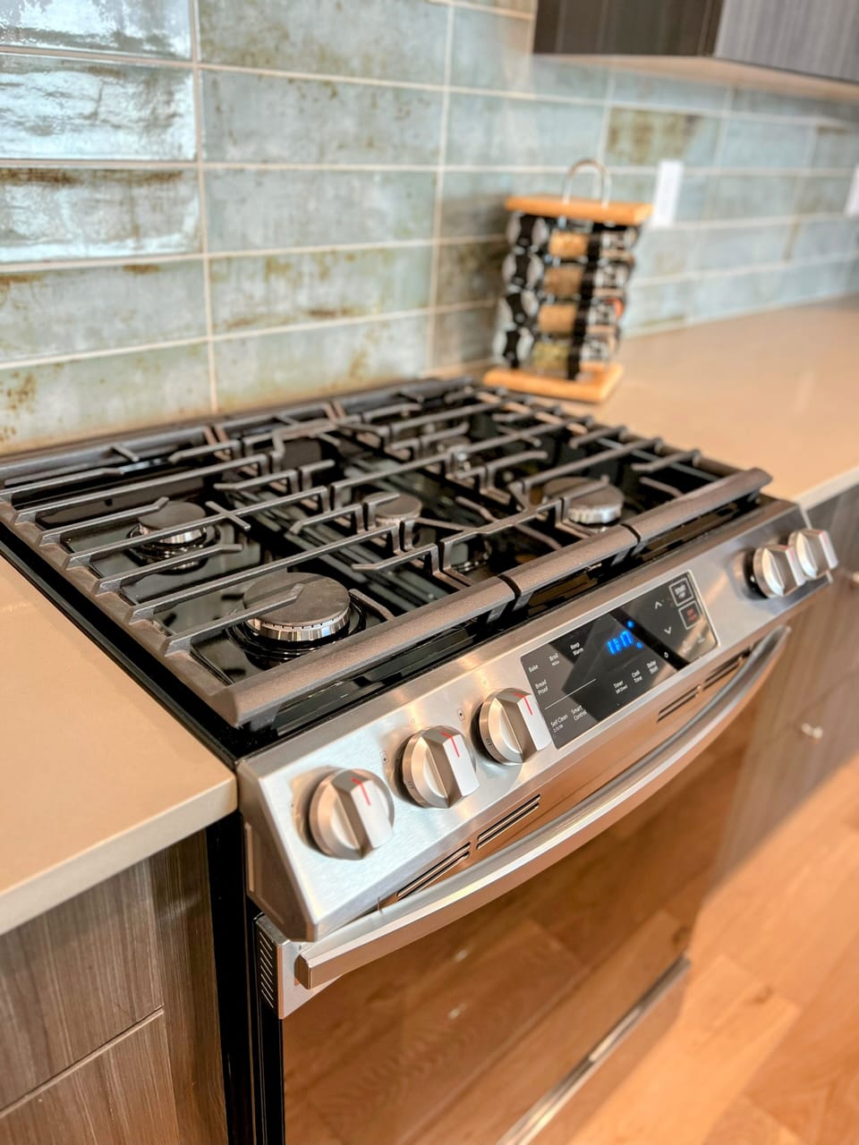 Five burner stove and oven
