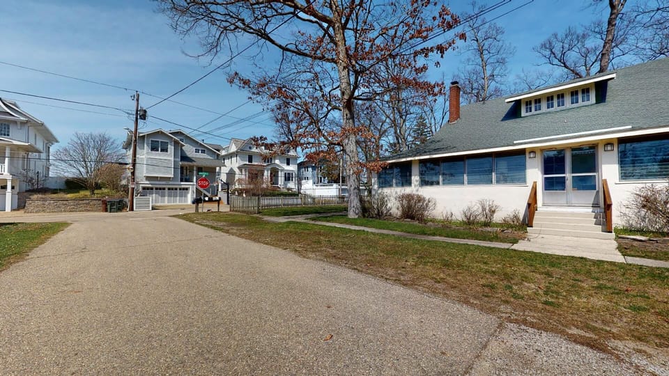 The house across the street is on Lake Michigan