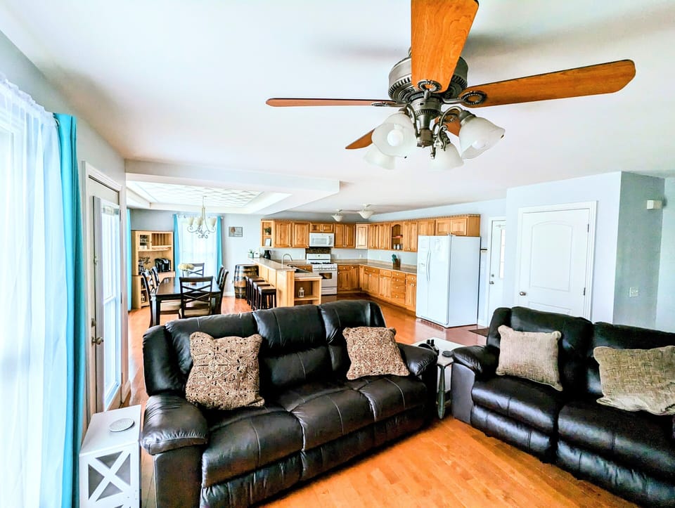 Open concept living area.