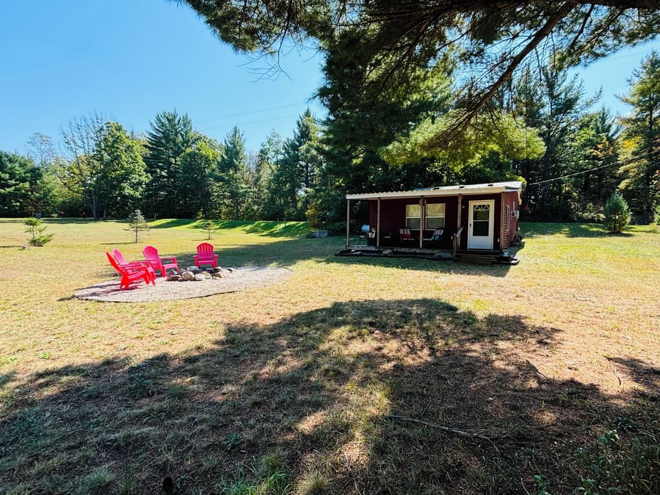 Peaceful setting for morning coffee on porch and evening campfire. 