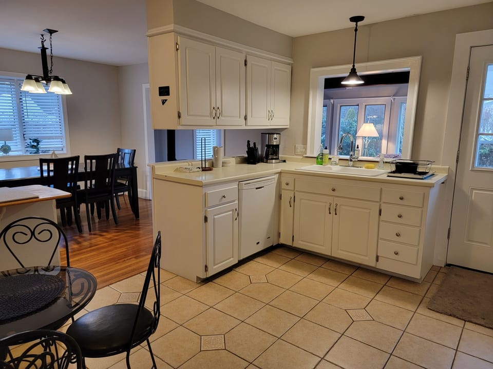 Kitchen off the dining area