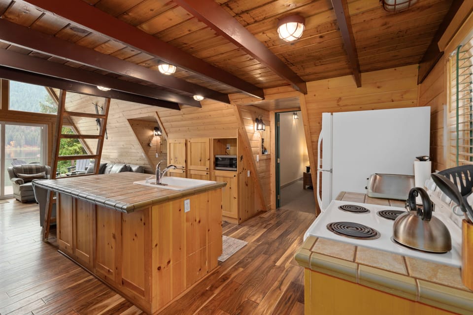 Fully stocked kitchen