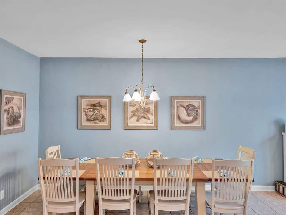 Dining room just off the kitchen