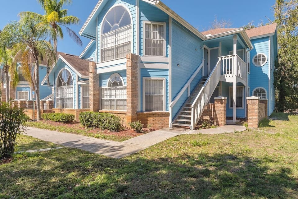 Front/Side view of condo