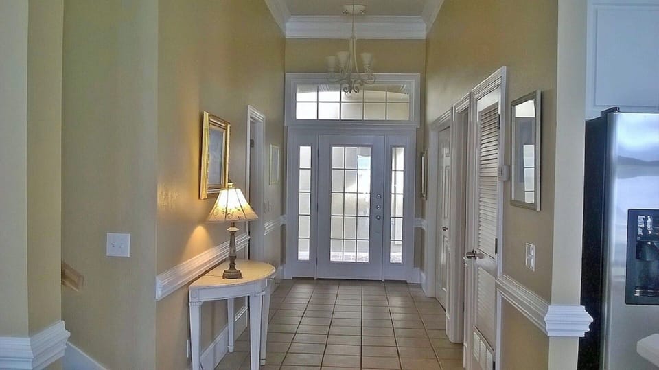 Foyer and front door