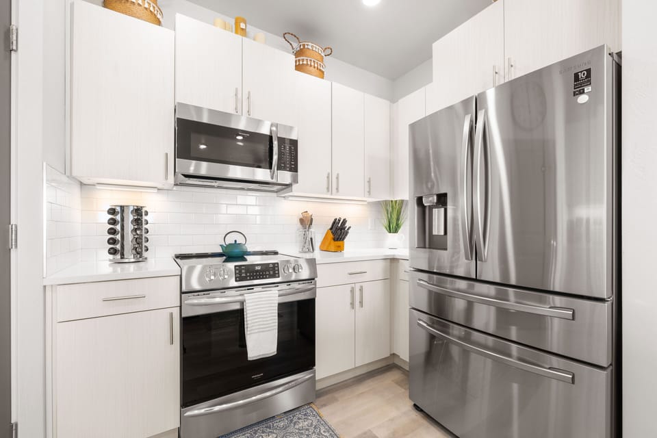 Whip up your culinary magic in this charming kitchen haven.