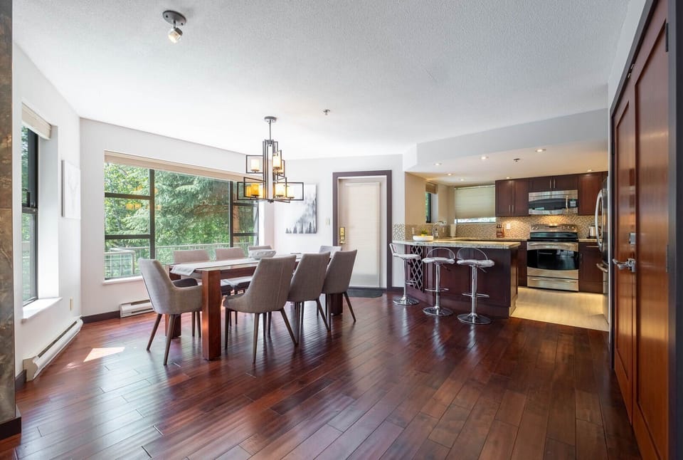 Dining and kitchen area