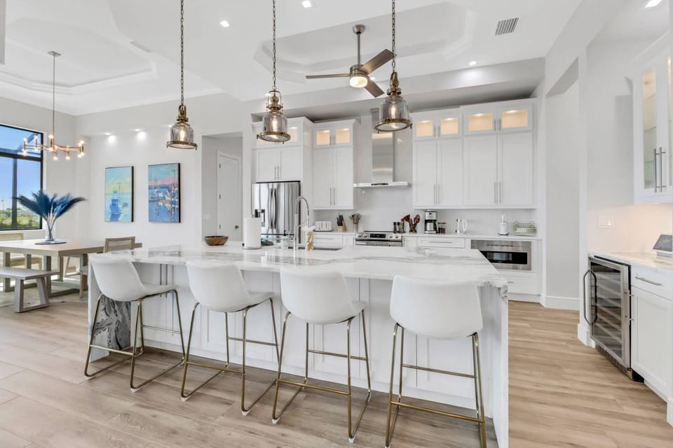 Nowhere is the elegance of the home more highlighted than in the kitchen; it sets the standard for luxury throughout.