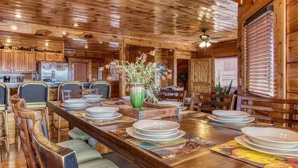 Gather around the rustic table for delightful meals and unforgettable conversations!