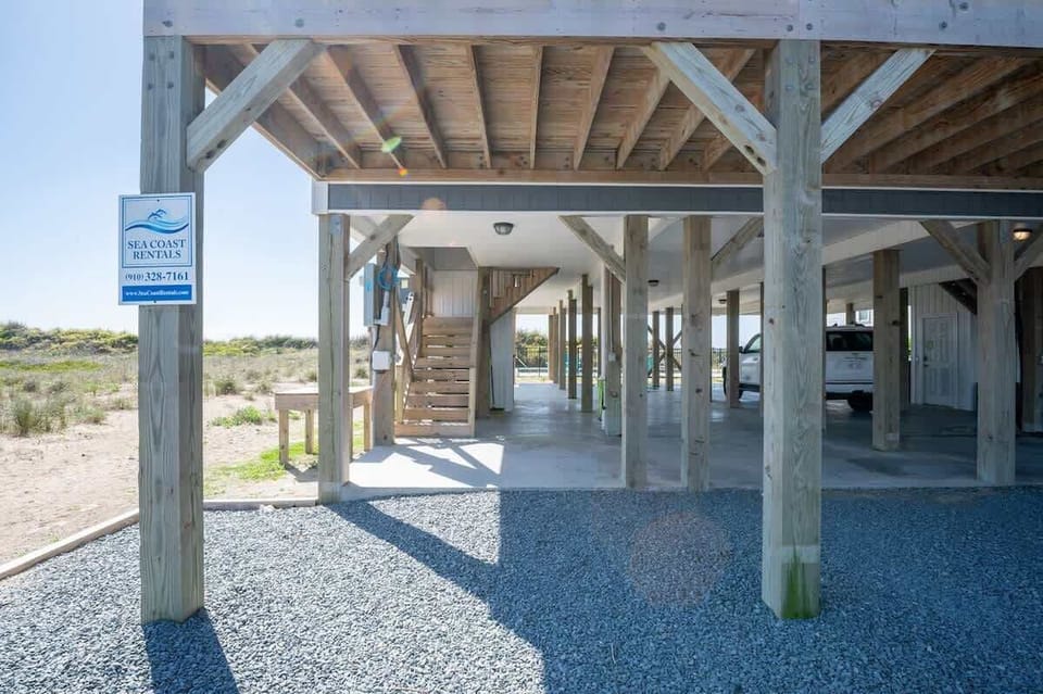Ground Level-Covered Parking under Townhouse