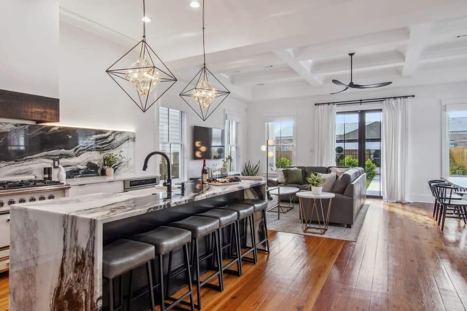 Luscious Kitchen + Open Concept Living