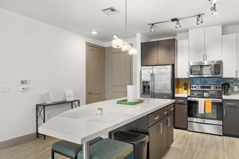 Kitchen and dining area