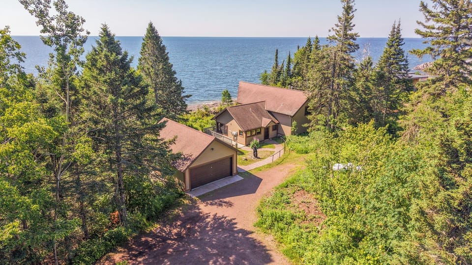 This large vacation rental home offers a spacious retreat from the hustle and bustle of daily life.