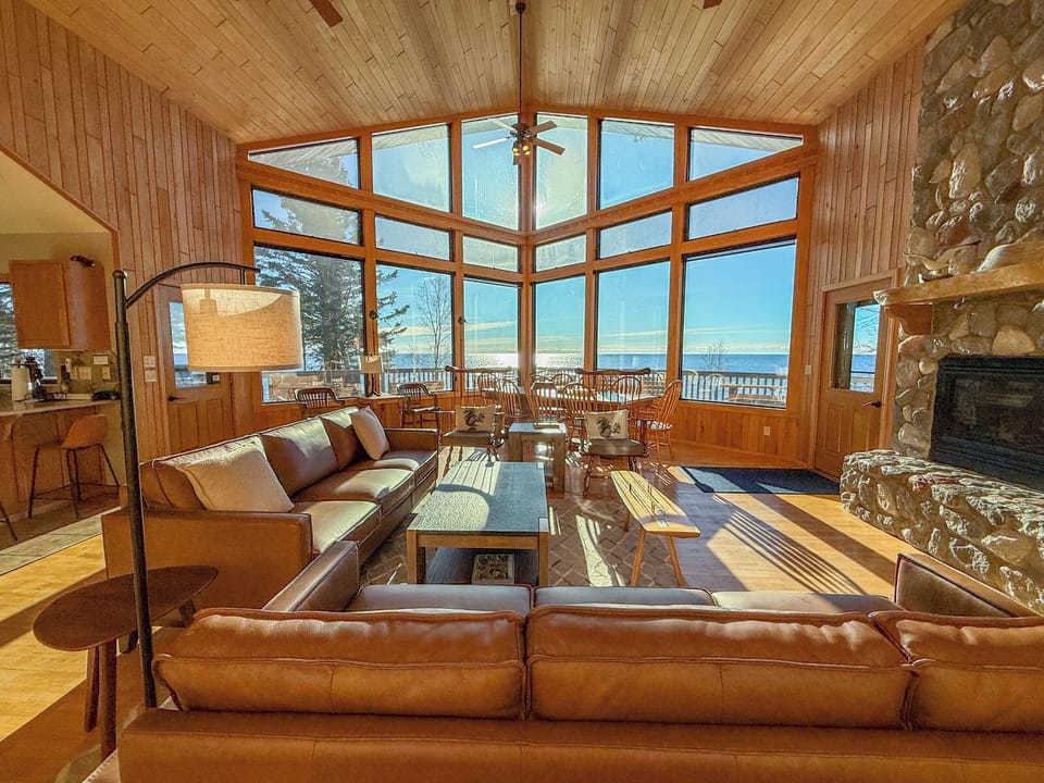 Pointavu, a spacious home on Lake Superior near Tofte, Minnesota.