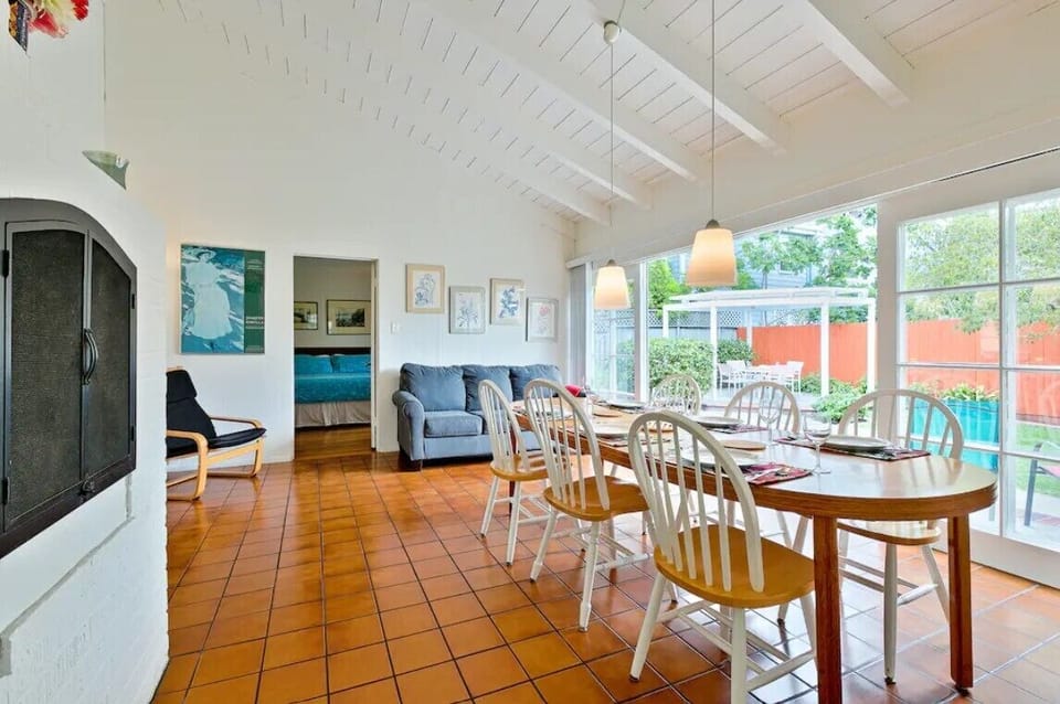 Dining Room with Views of the Backyard.