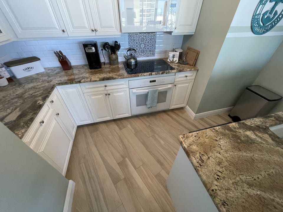 Full kitchen with every gadget you need. We also include a Yeti cooler.