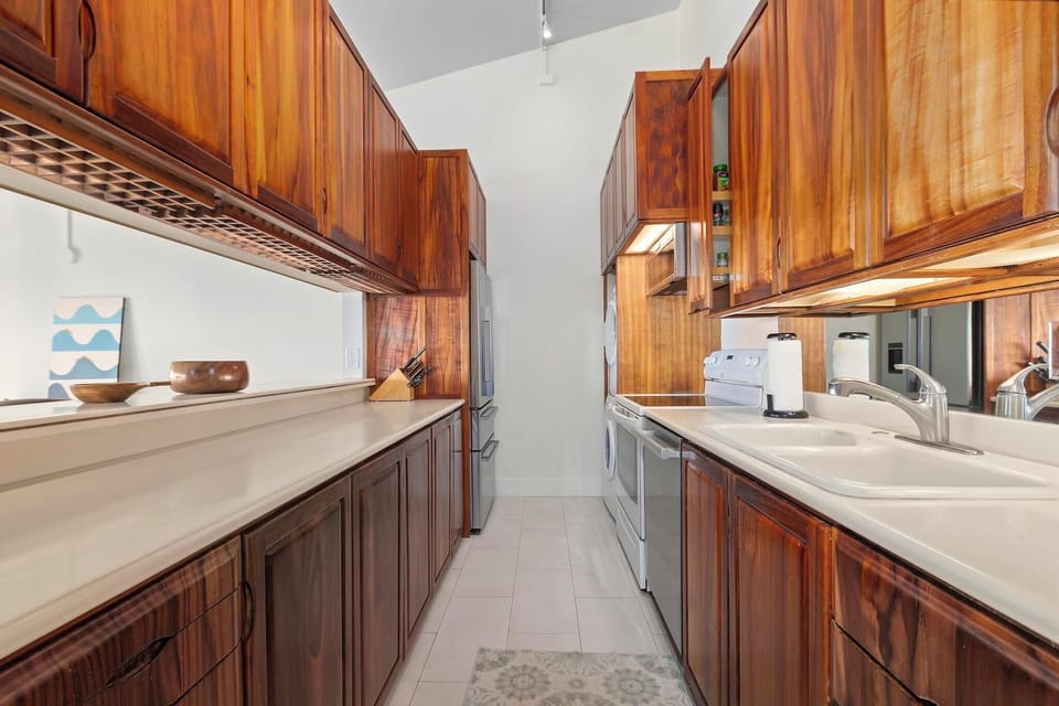 Chef's kitchen featuring state of the art appliances and equipment