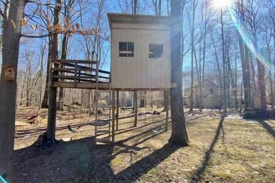 Custom tree house with swings and ropes. * children must be supervised while playing * 