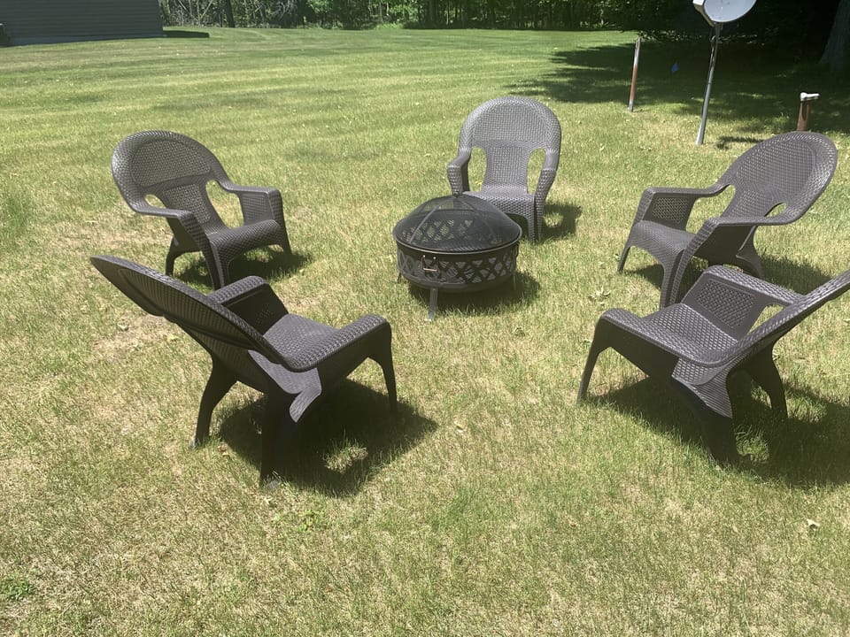 Bon fire sitting area