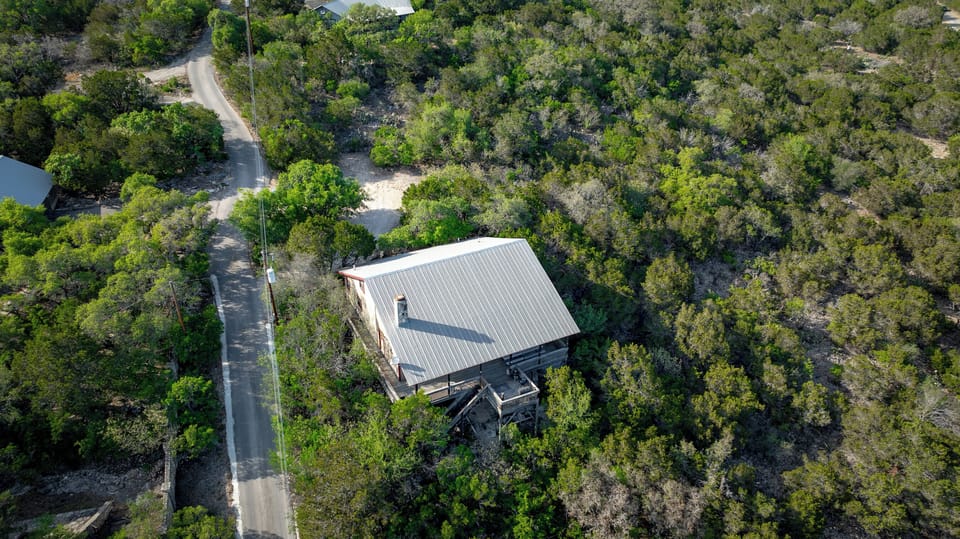 Aerial view of house