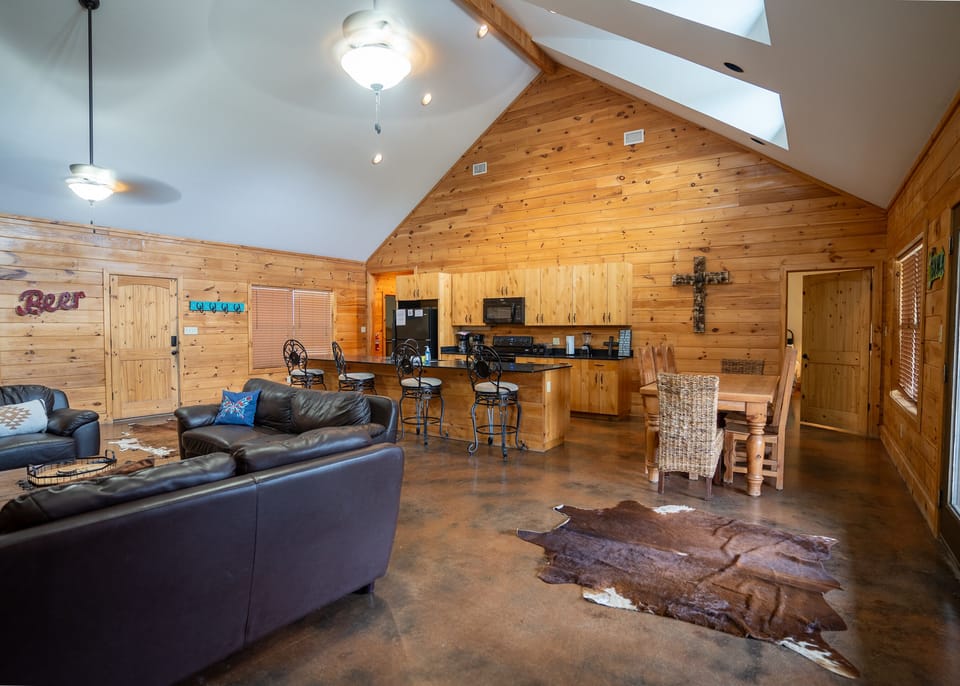 Kitchen + living room view