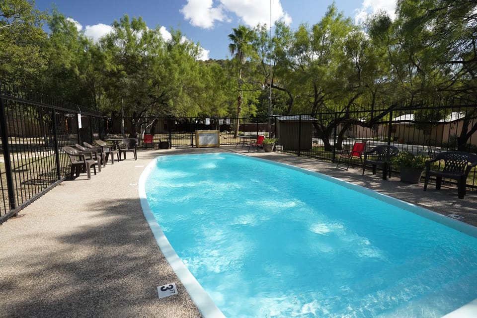 Communal swimming pool view