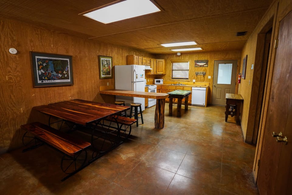 Kitchen + dining view