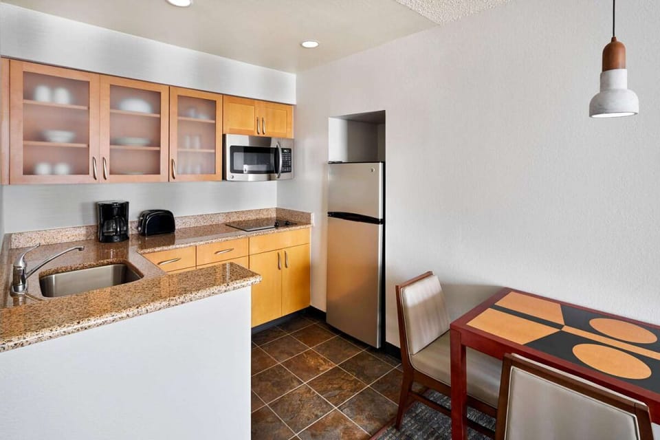 Enjoy easy meals with your private kitchenette and dining nook.
