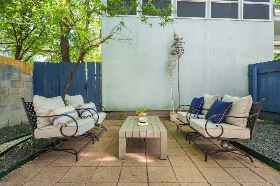 Tree shaded patio