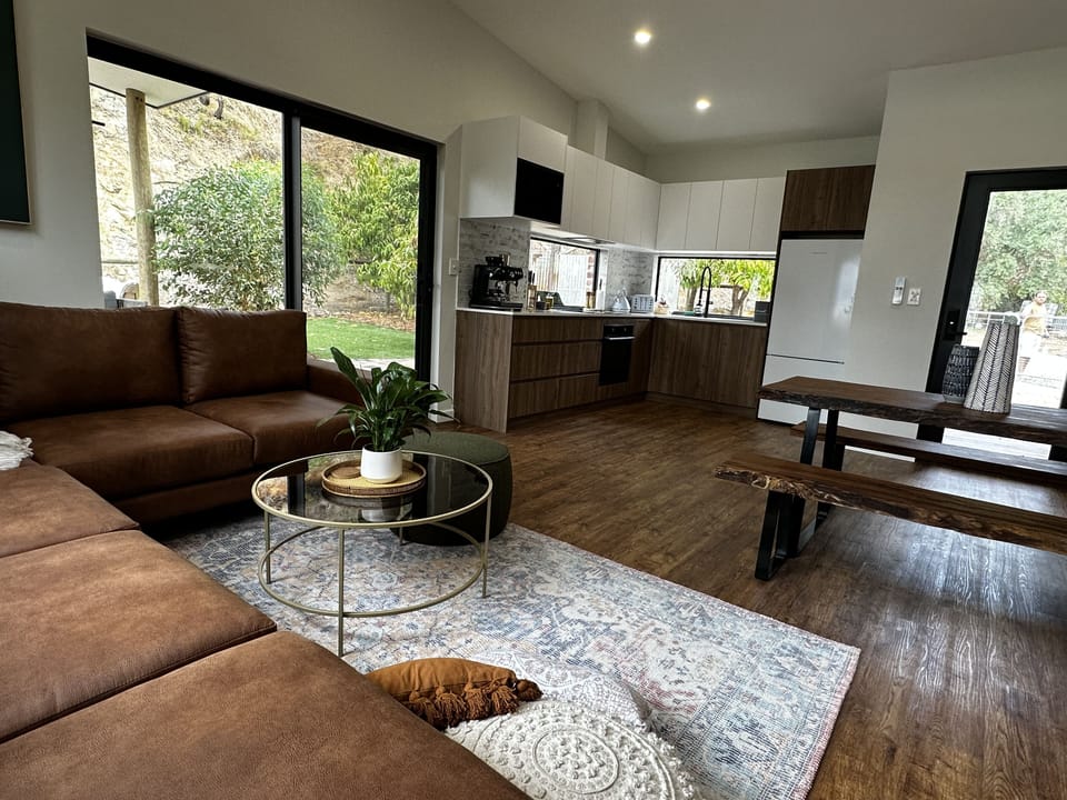 Open plan kitchen and living space