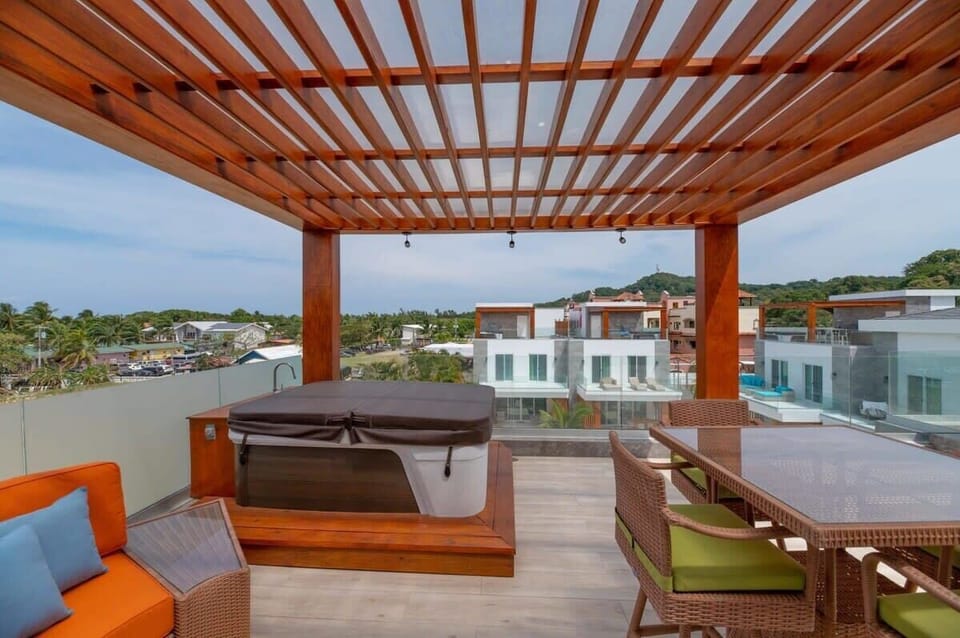 terrace with jacuzzy