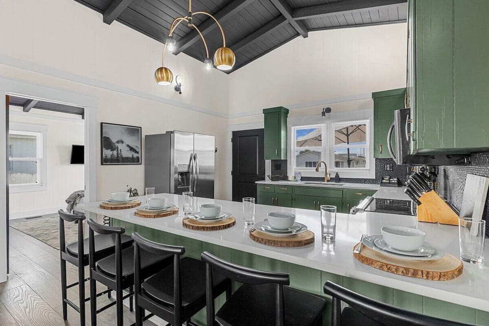 With ample countertop space and a versatile setup, it's the perfect spot for meal prep, casual dining, or simply gathering with loved ones.