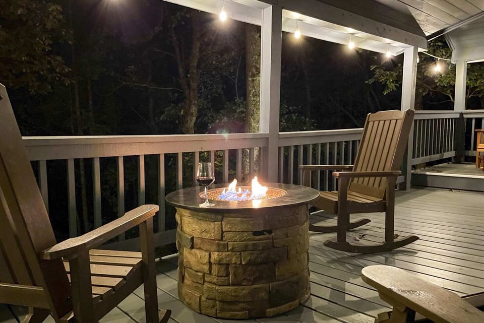 Kick back and relax on the wrap around, two-story porch. A gas fireplace awaits!