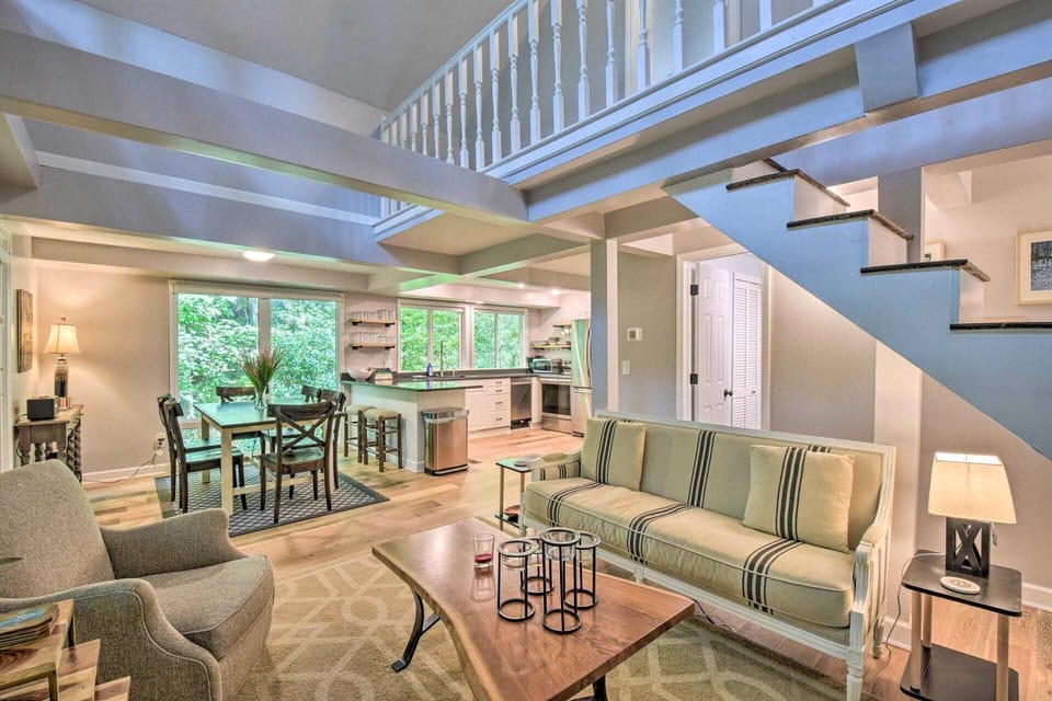 With window filled rooms, you will feel like you're in a modern treehouse.  