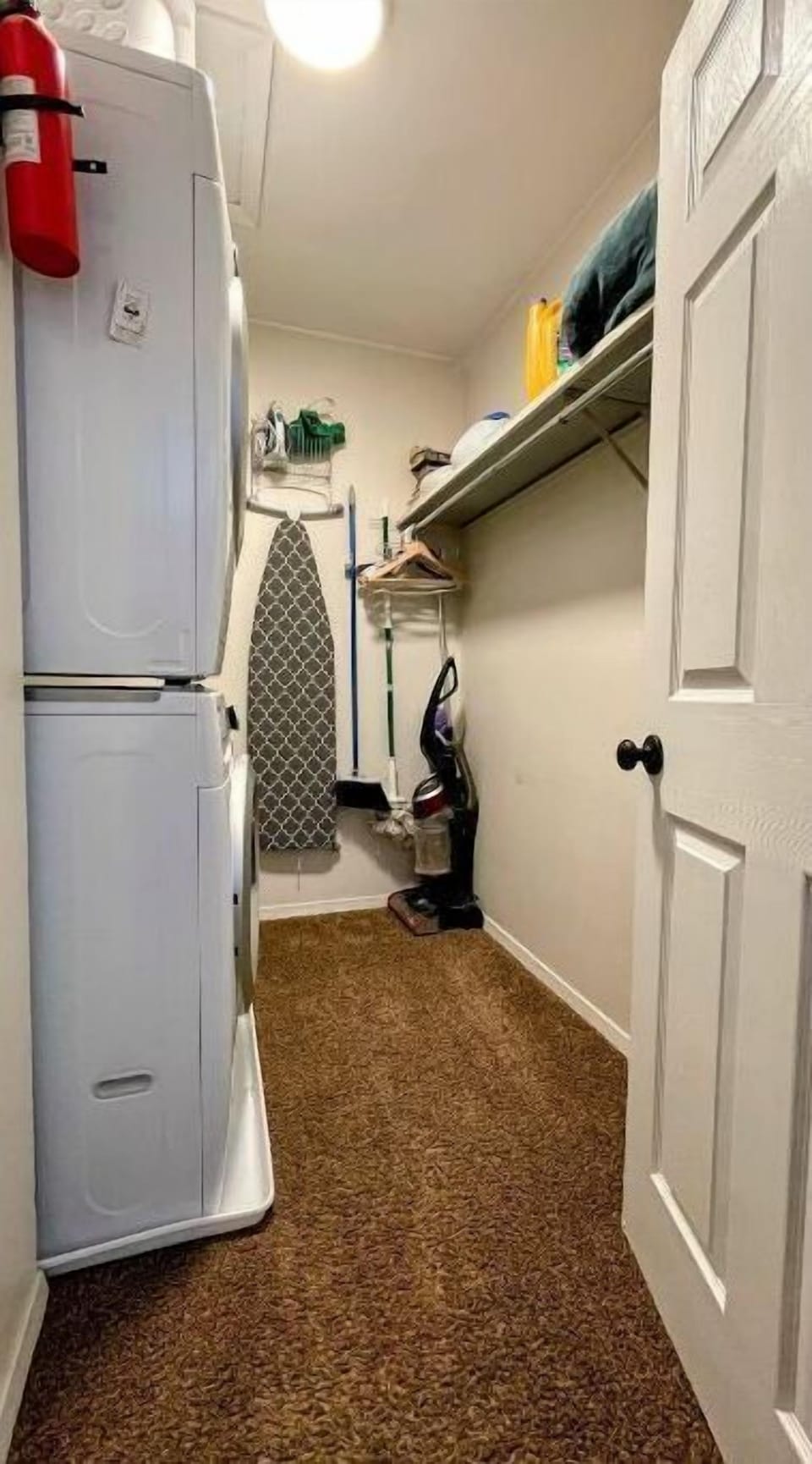 Large walk-in closet in primary room