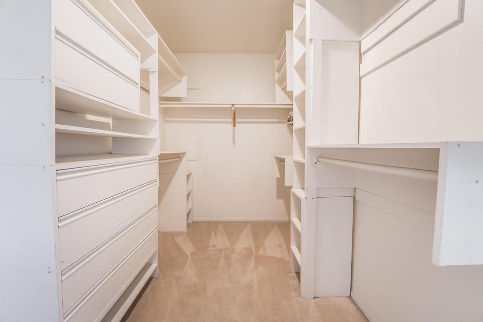 Bedroom 2- Master bedroom walk-in closet. 