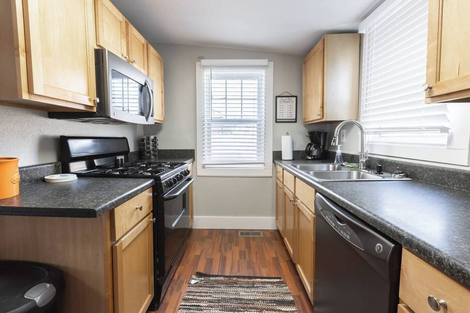 Experience the convenience of a fully equipped kitchen during your stay.