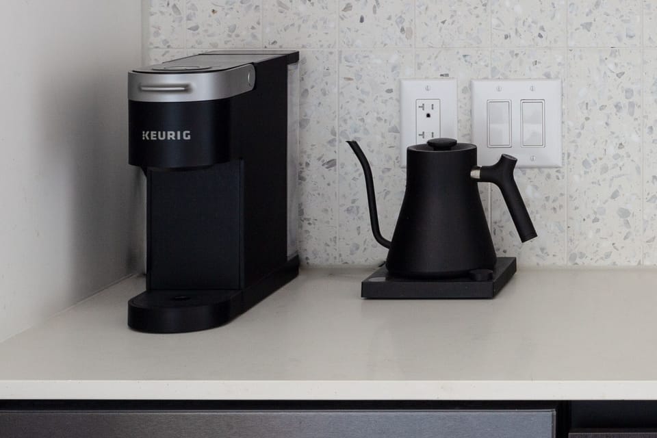 Cozy corner for caffeine lovers.