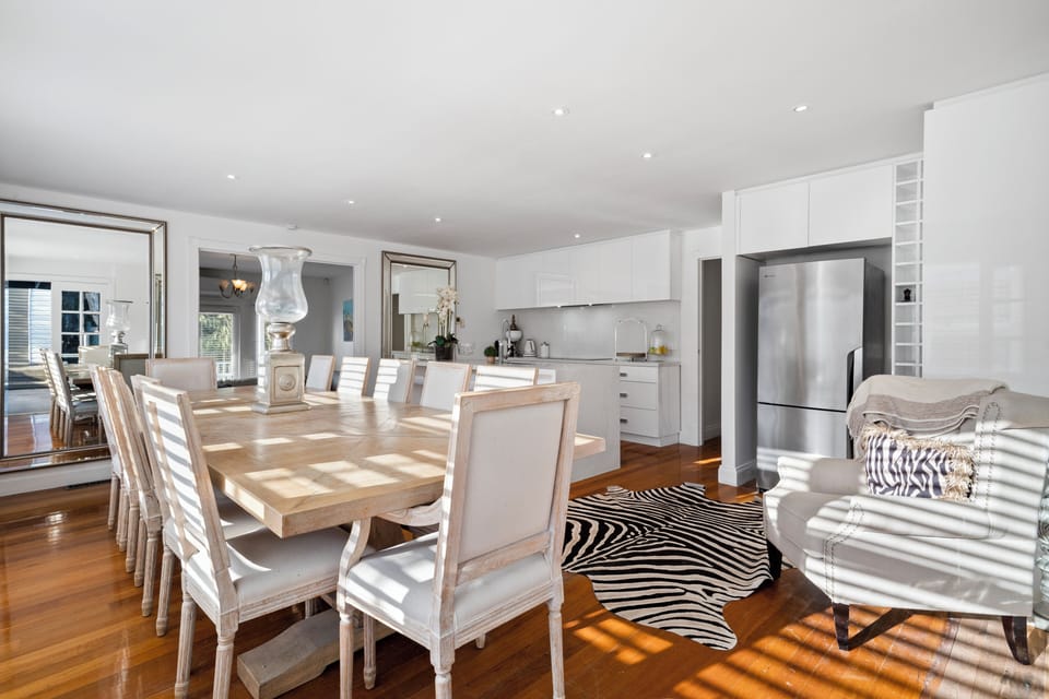 Inside Look into the Kitchen and Dining room