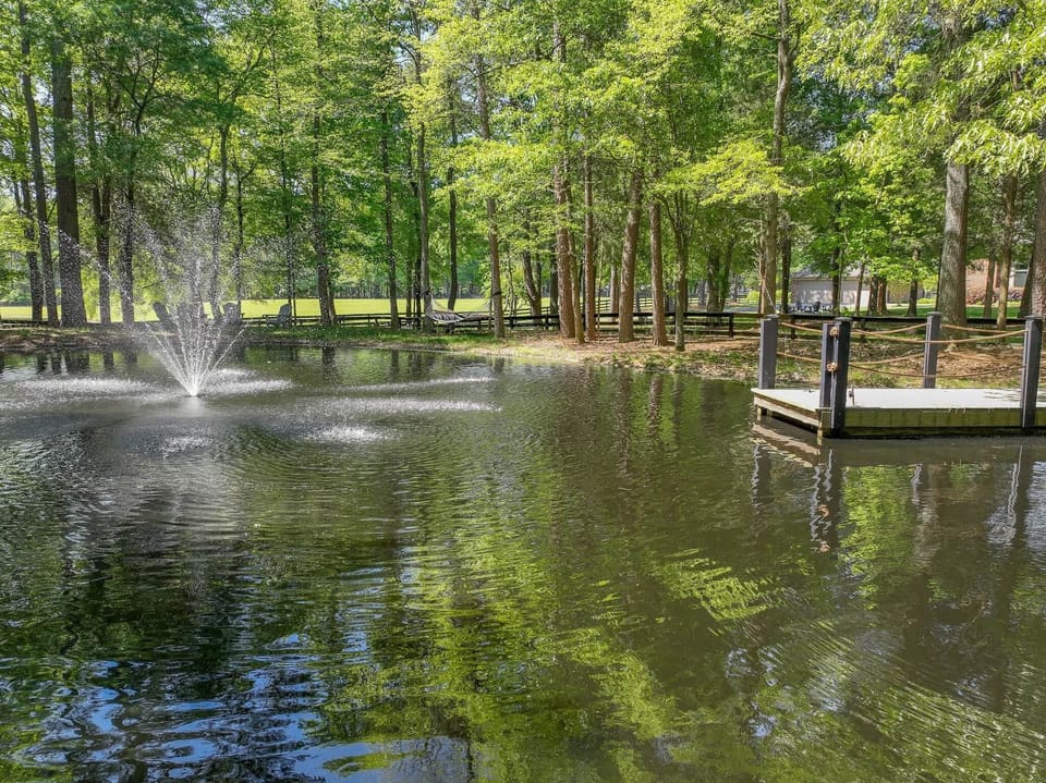 stocked fishing pond
