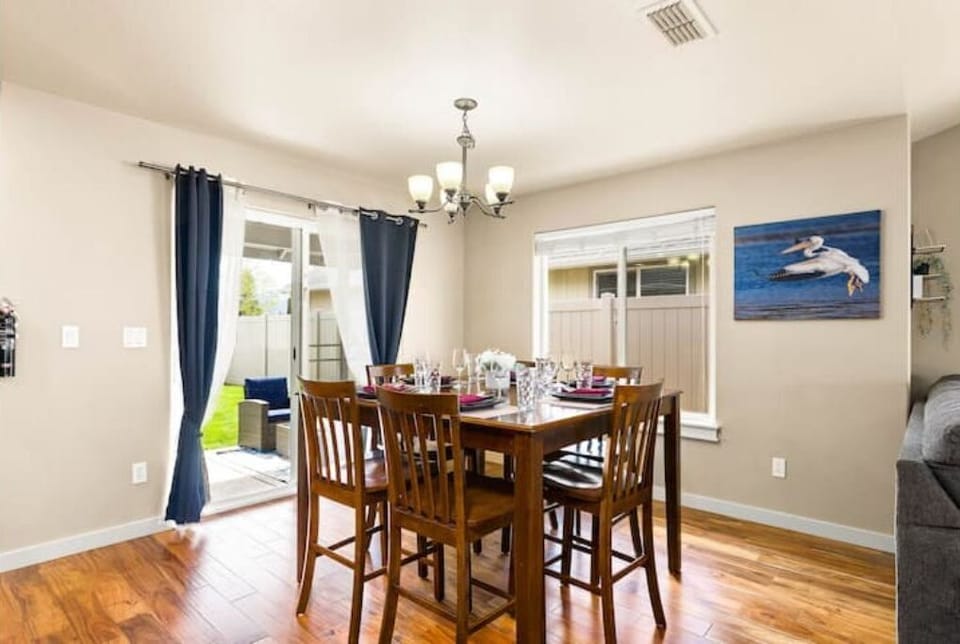 Property includes a full formal dining arrangement for those special occasions
