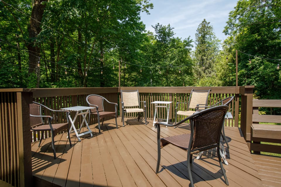 Lounge in style and comfort in our outdoor retreat.