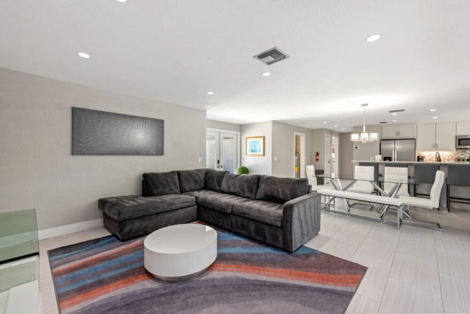 Living Room with Large Sectional