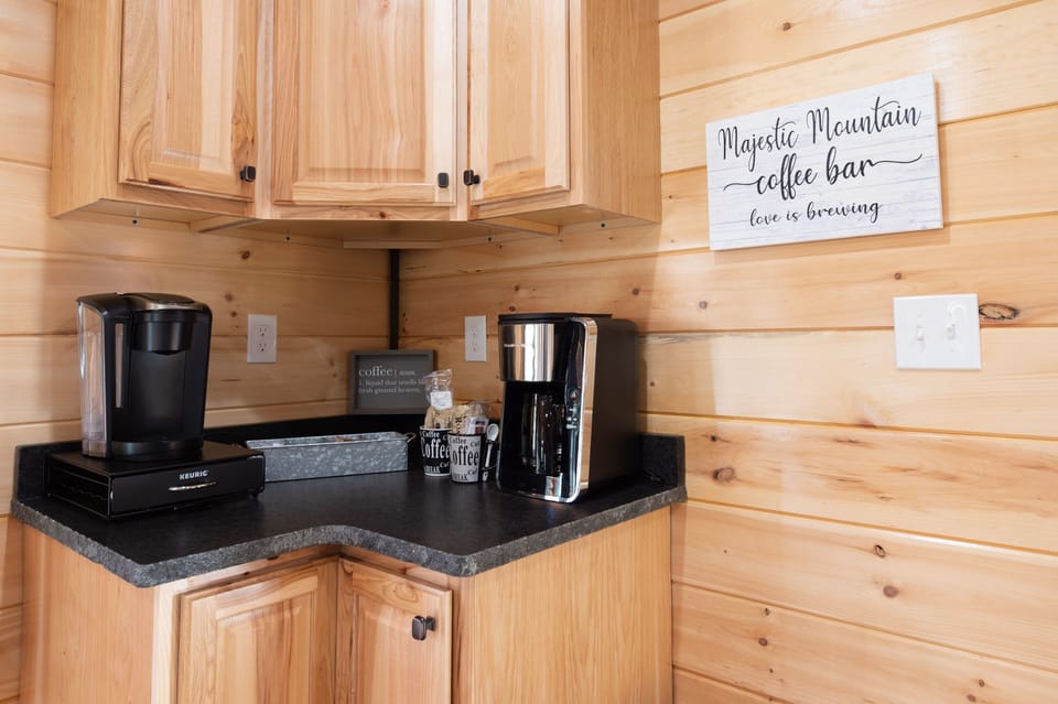 Enjoy your morning coffee with our Keurig machine or with our drip coffee maker