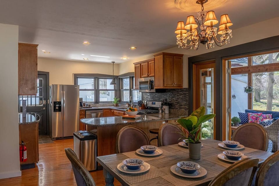 Entertaining at home is easy in a fully stocked kitchen