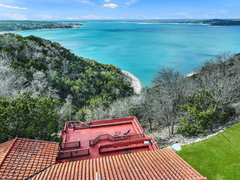 Bird's eye view of the deck